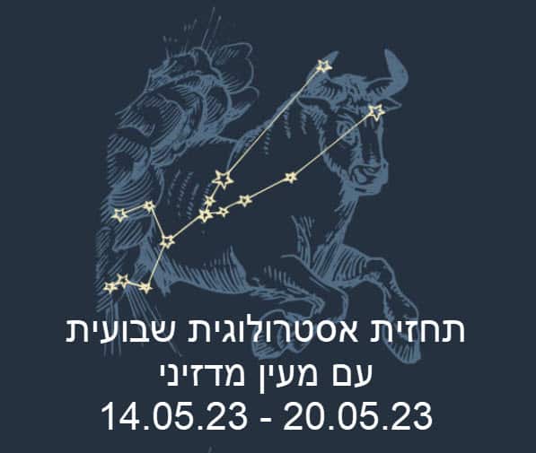 תחזית שבועית 14.05.23