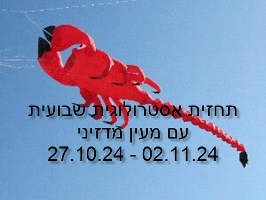 תחזית שבועית 27.10.24