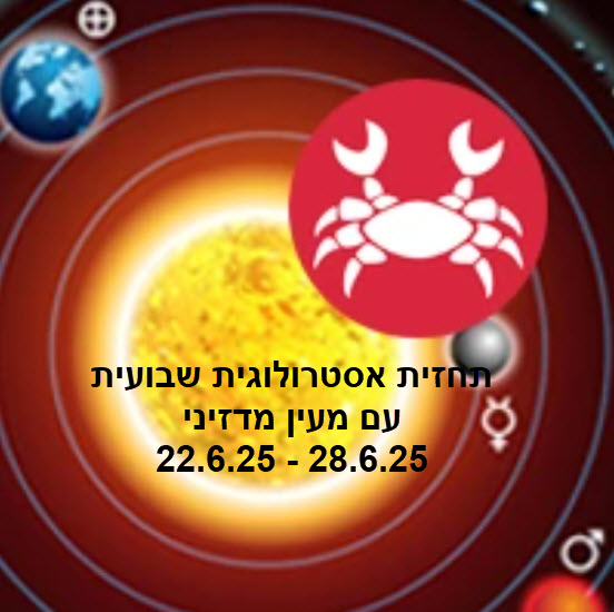 תחזית שבועית 22.06.25