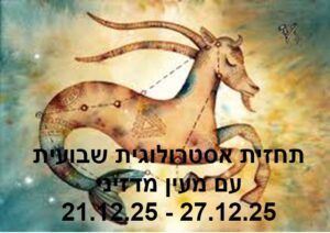 תחזית שבועית 21.12.25