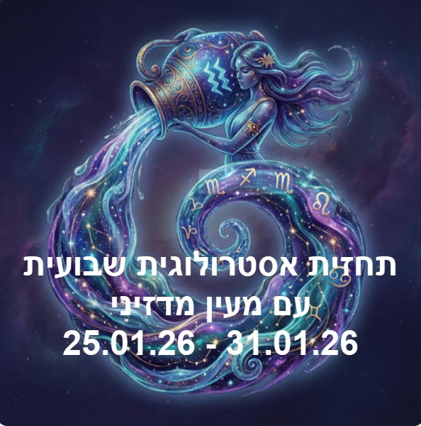 תחזית שבועית 25.01.26
