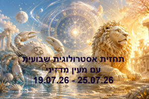 תחזית שבועית 19.07.26